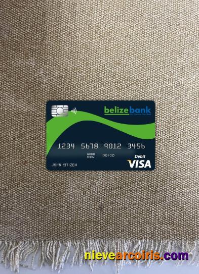 Belize Belizebank visa card photolook